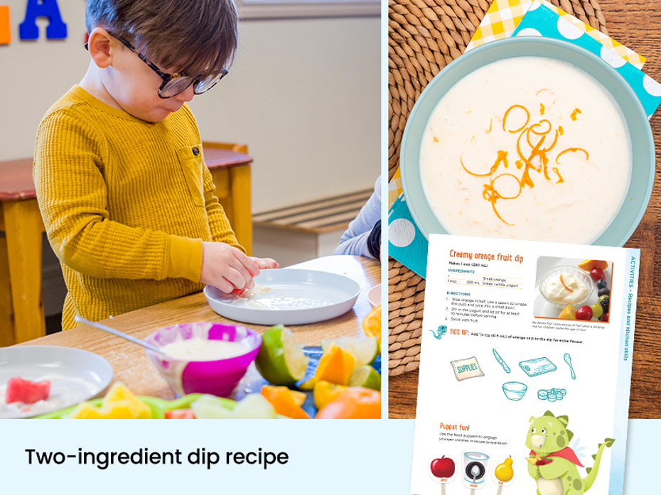 Two-ingredients dip recipe