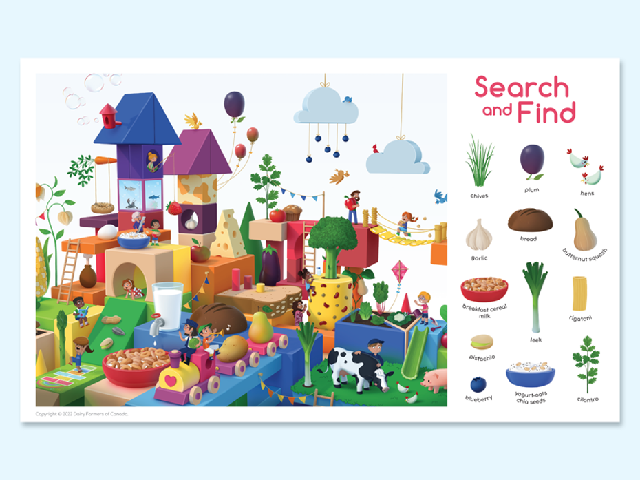 Search and Find Game - Block Village