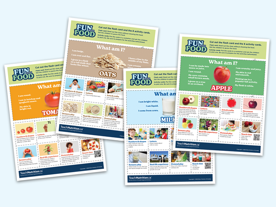 Fun with food sheets - 4 activity sheets 